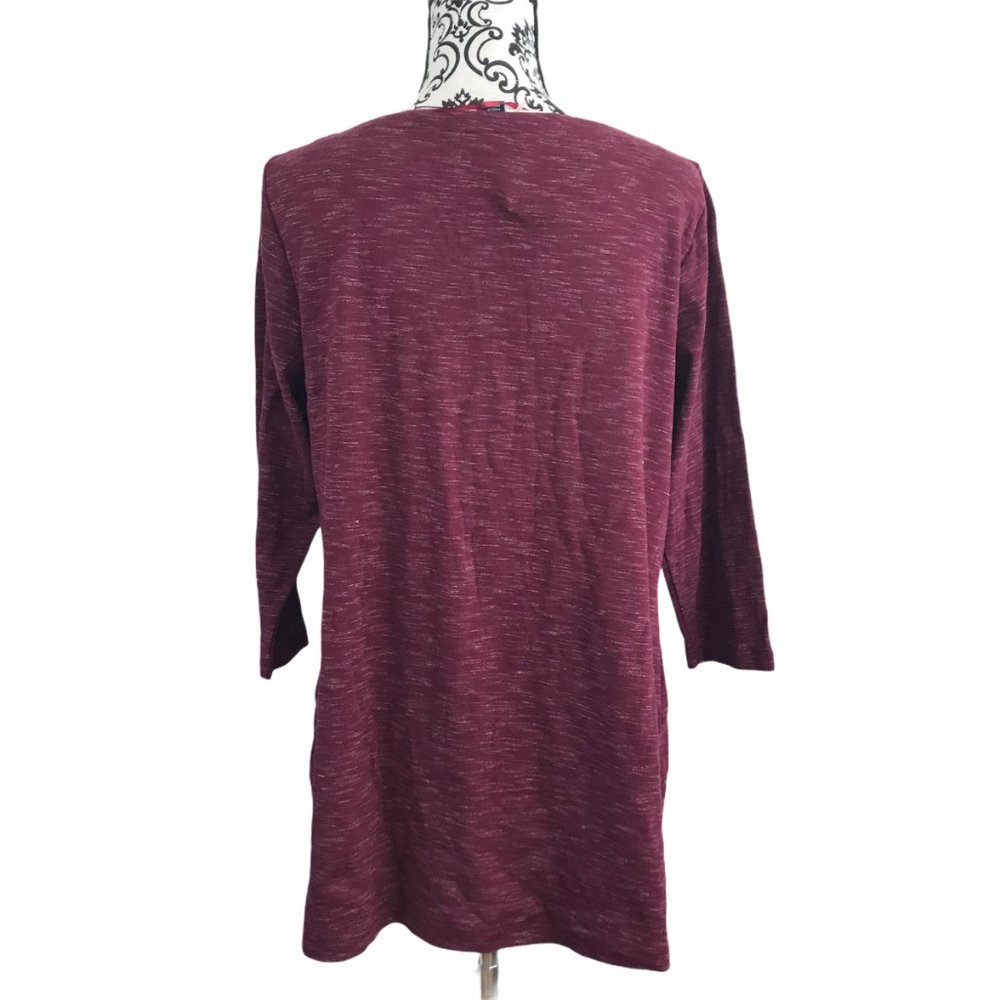 Karen Scott Boat Neck Tunic Top 0X - Picture 6 of 8